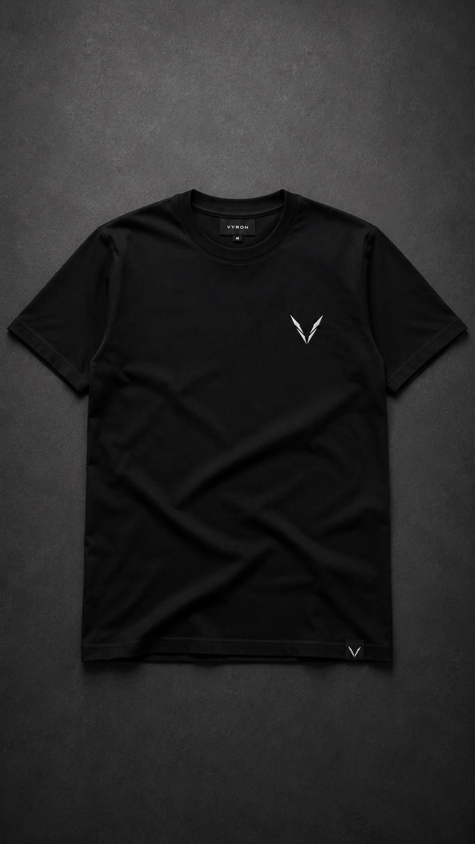VYRON Essential Black T-Shirt