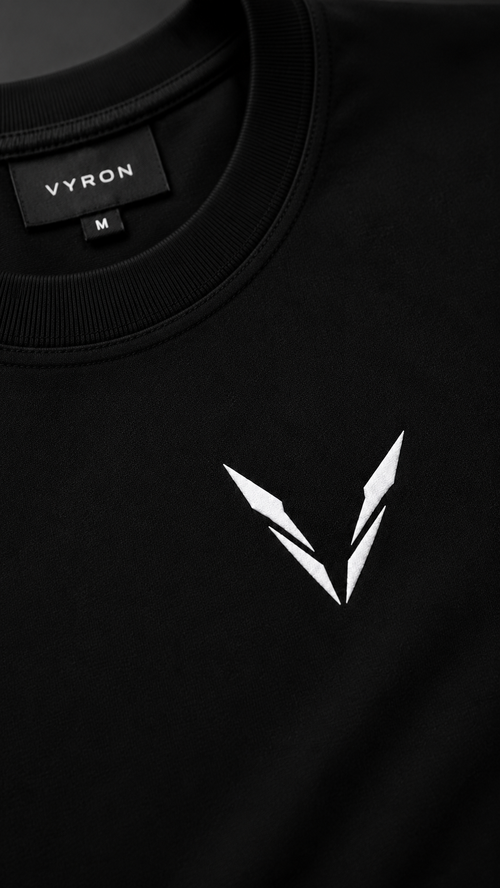 VYRON Essential Black T-Shirt