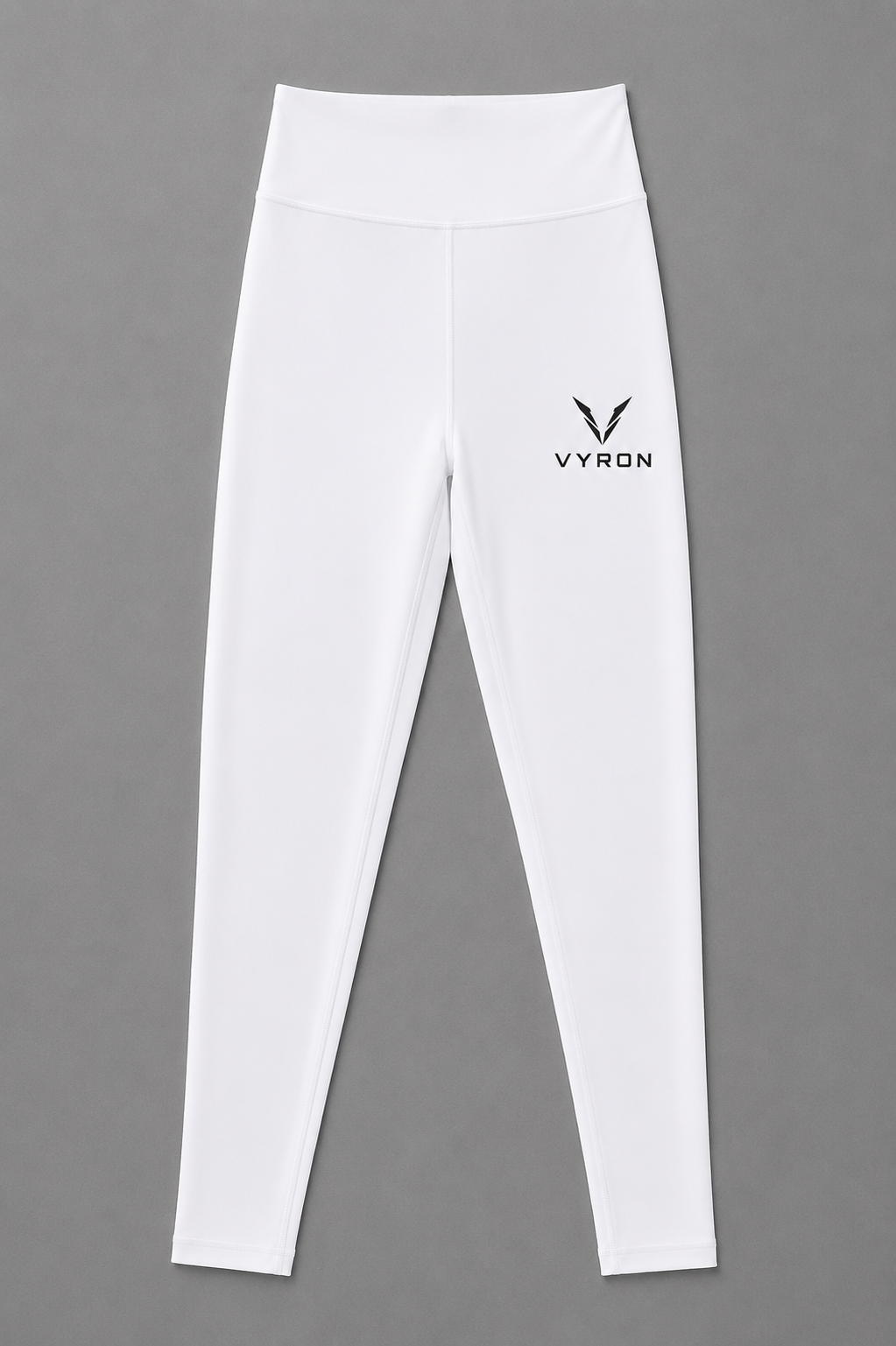 Legginsy damskie VYRON z wysokim stanem – Białe | Premium Comfort